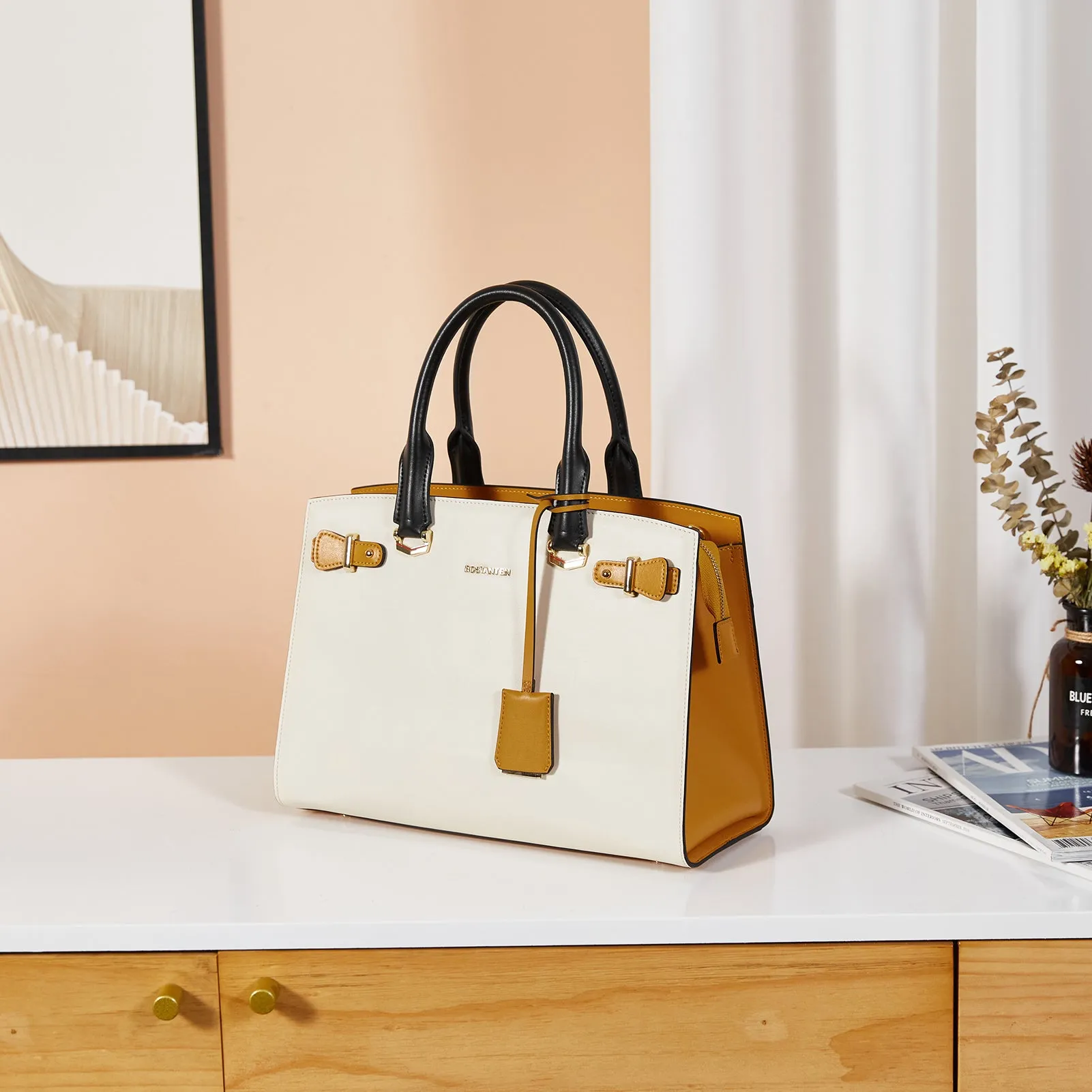 Nevin Elegant Medium Leather Crossbody Bag