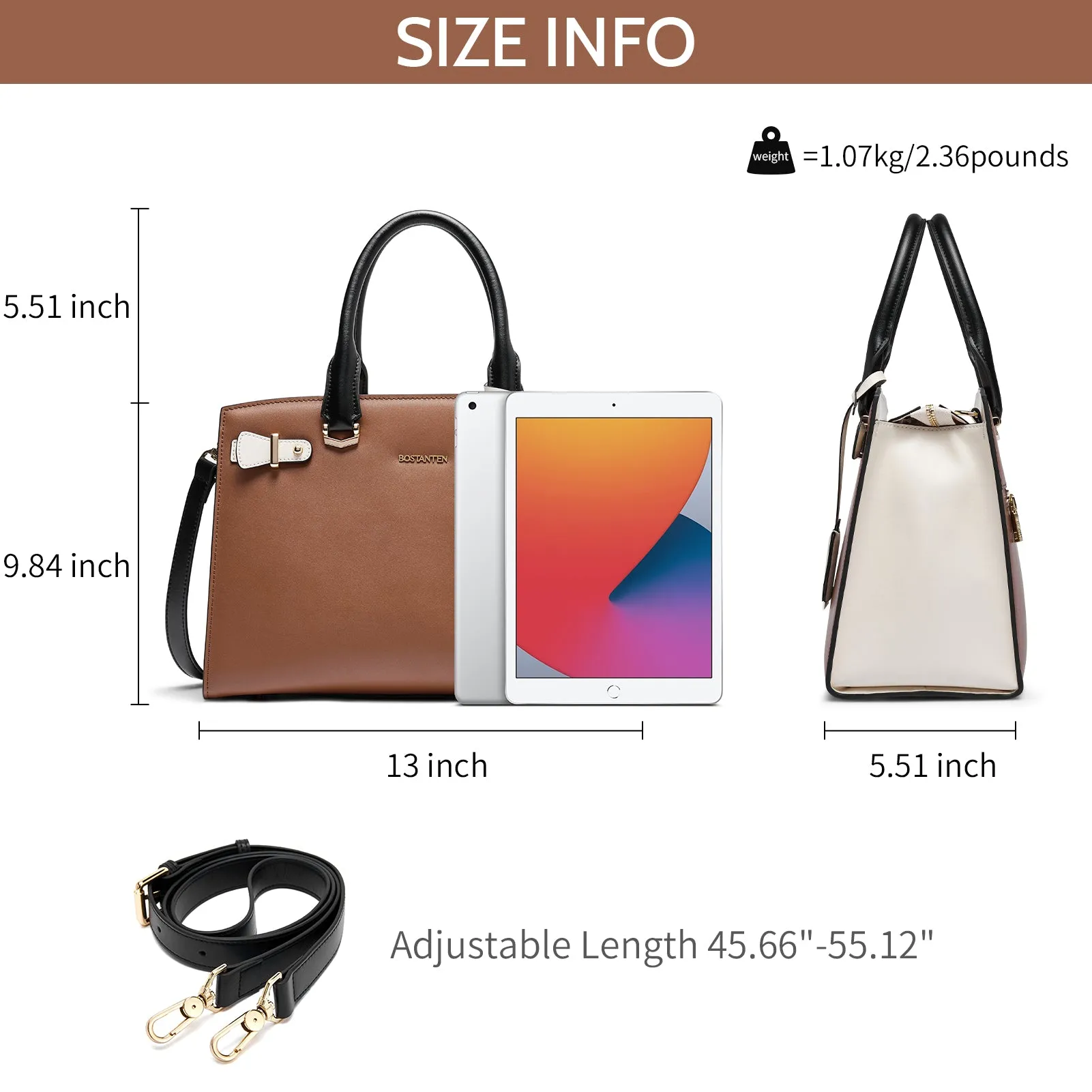 Nevin Elegant Medium Leather Crossbody Bag