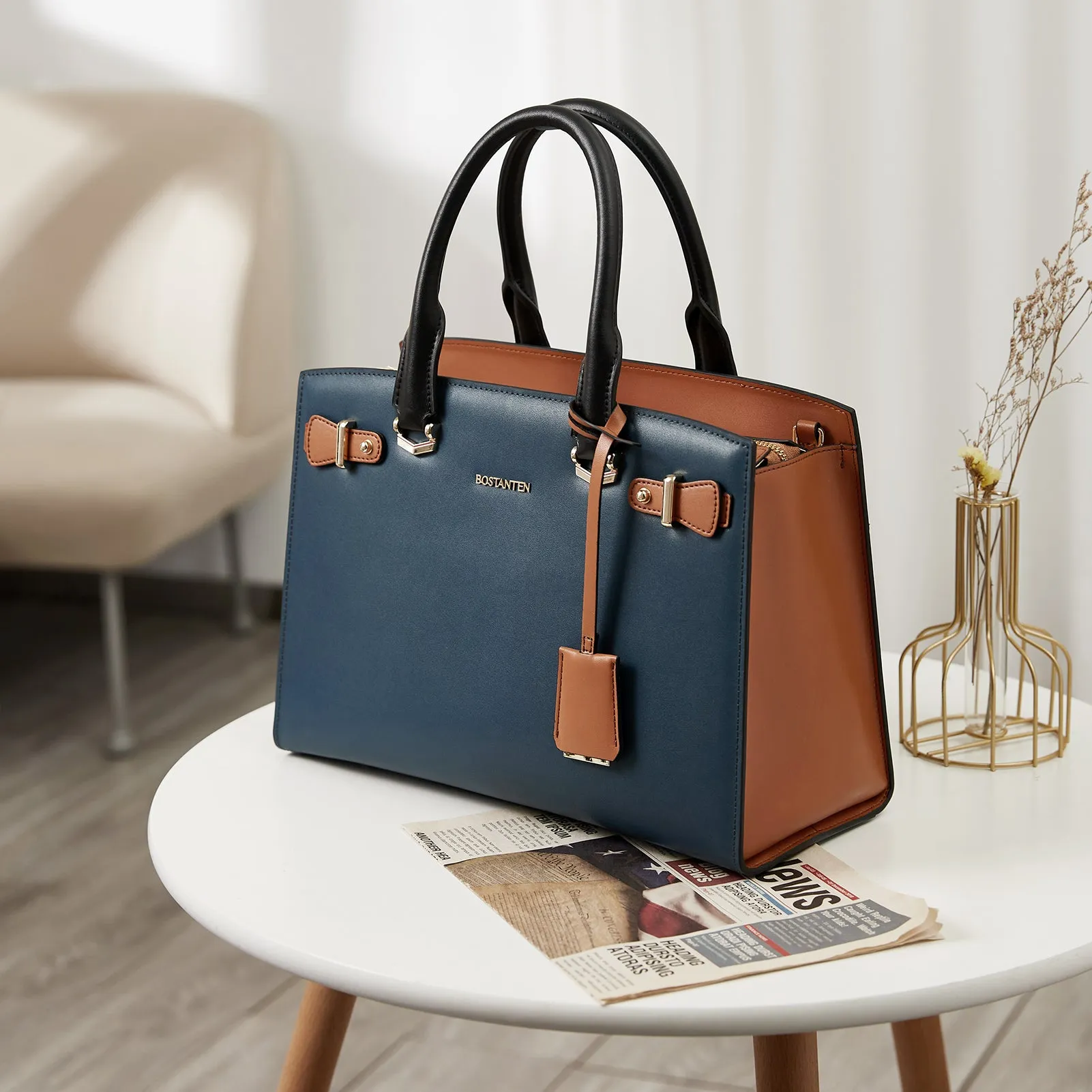 Nevin Elegant Medium Leather Crossbody Bag