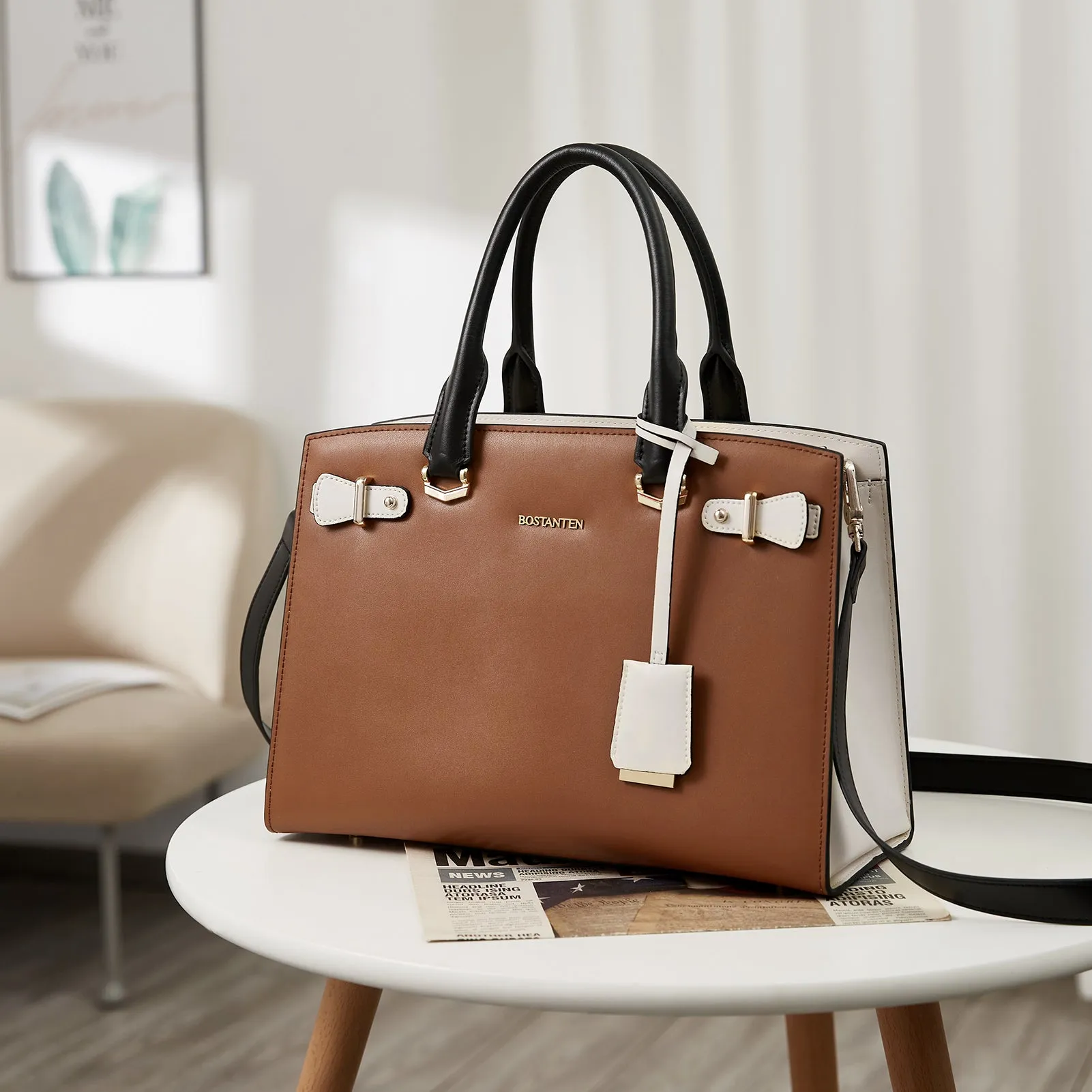 Nevin Elegant Medium Leather Crossbody Bag
