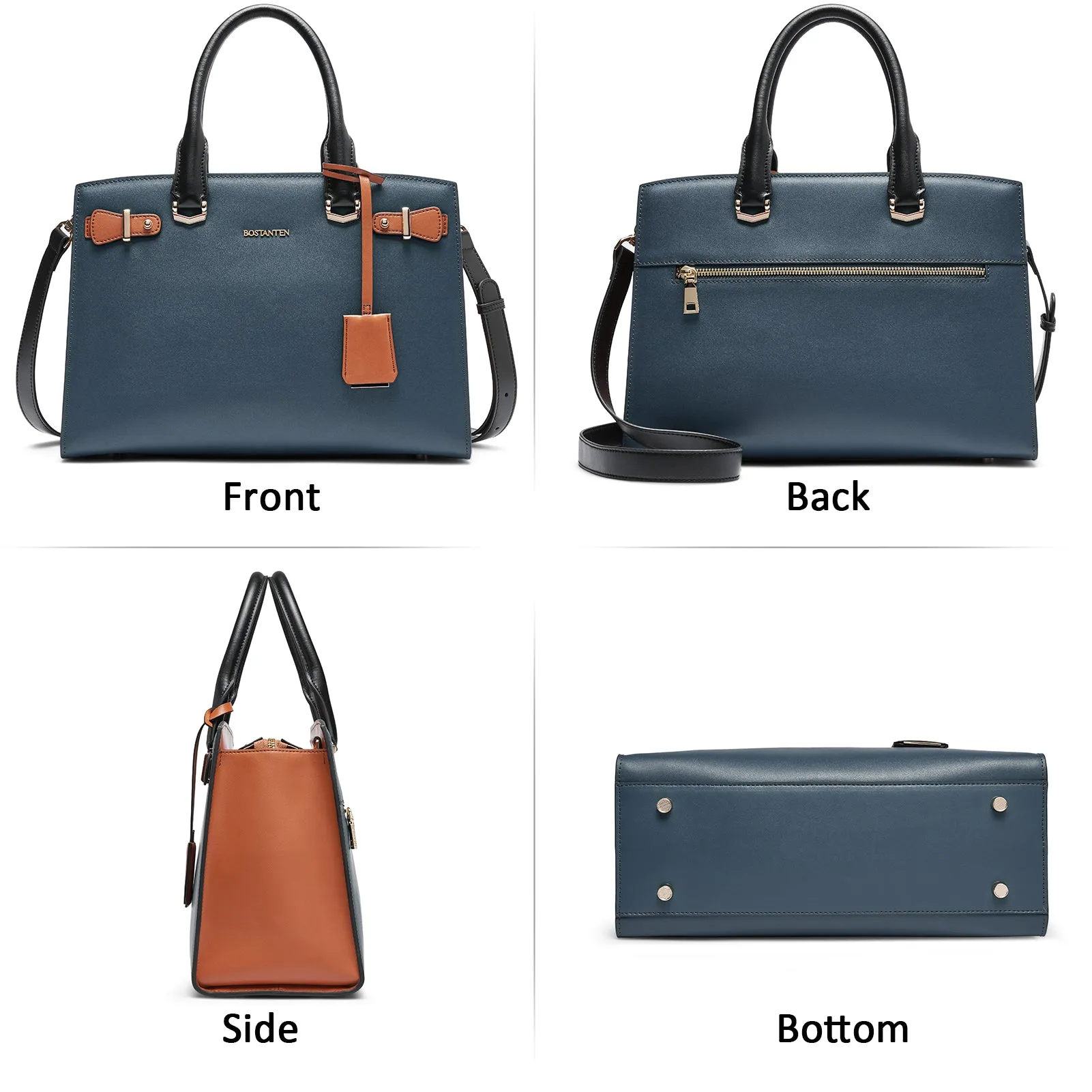 Nevin Elegant Medium Leather Crossbody Bag