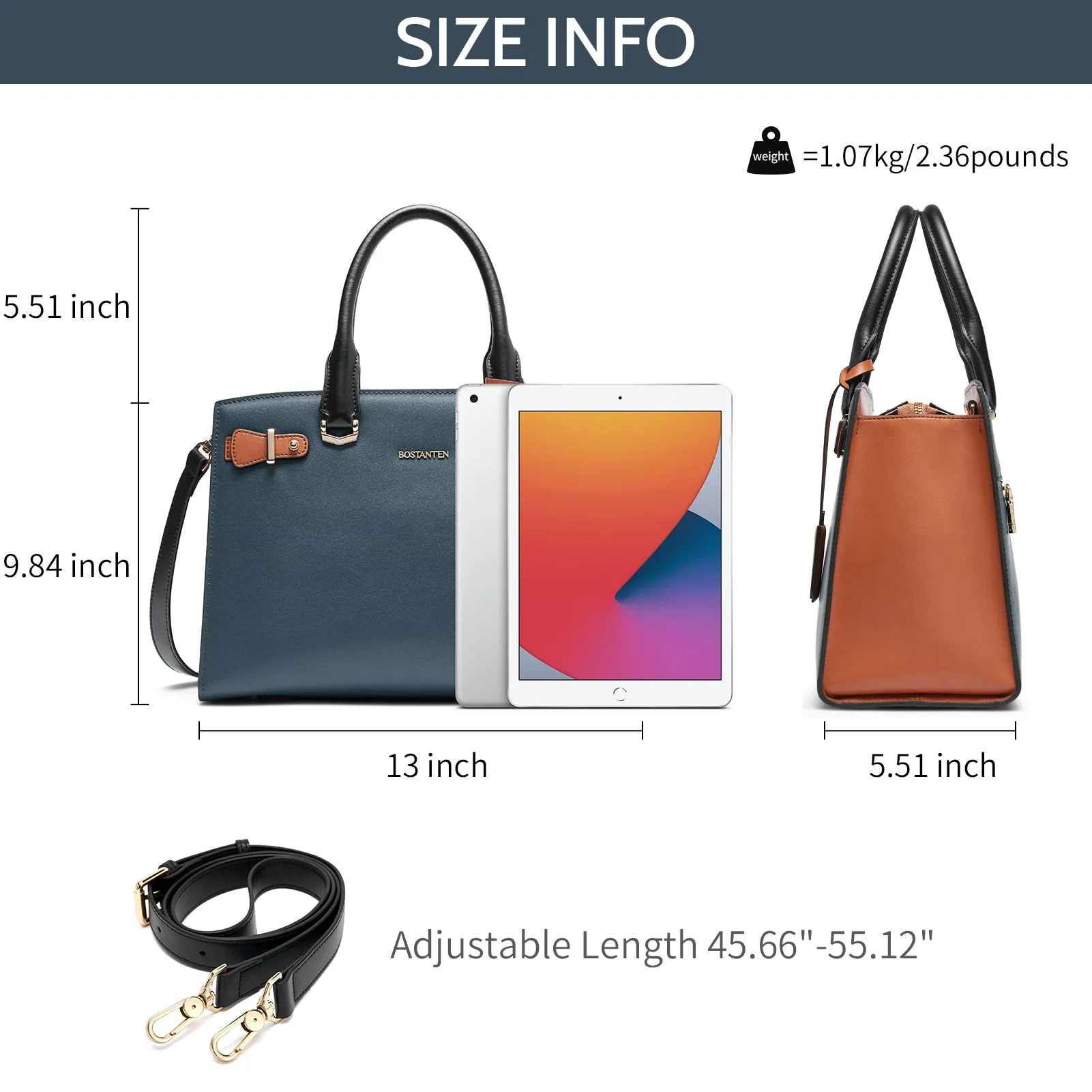 Nevin Elegant Medium Leather Crossbody Bag