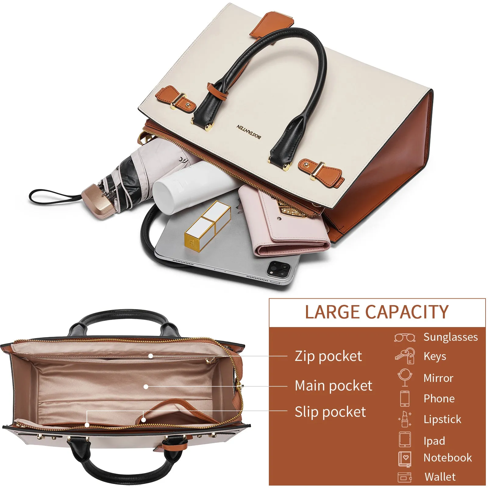 Nevin Elegant Medium Leather Crossbody Bag