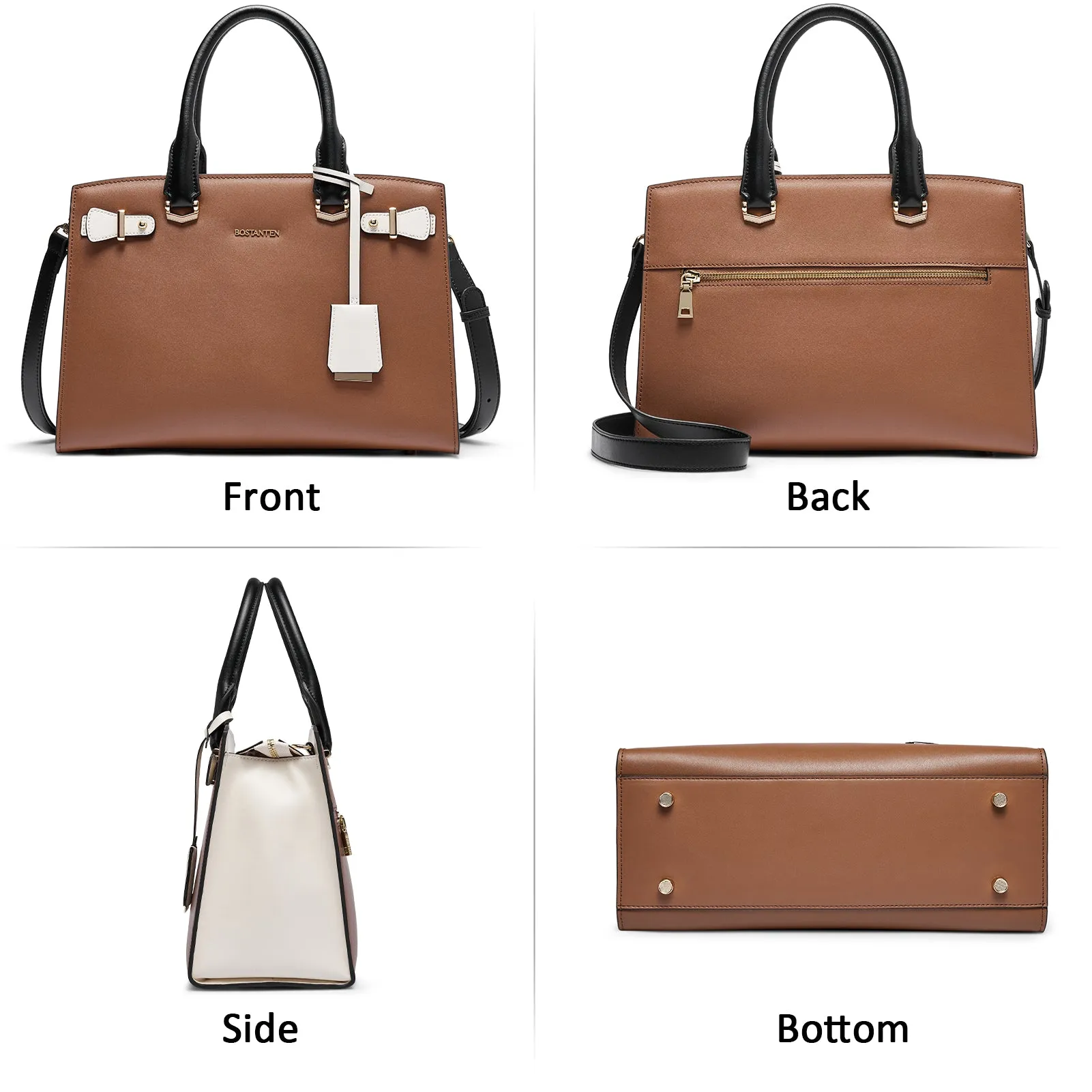 Nevin Elegant Medium Leather Crossbody Bag