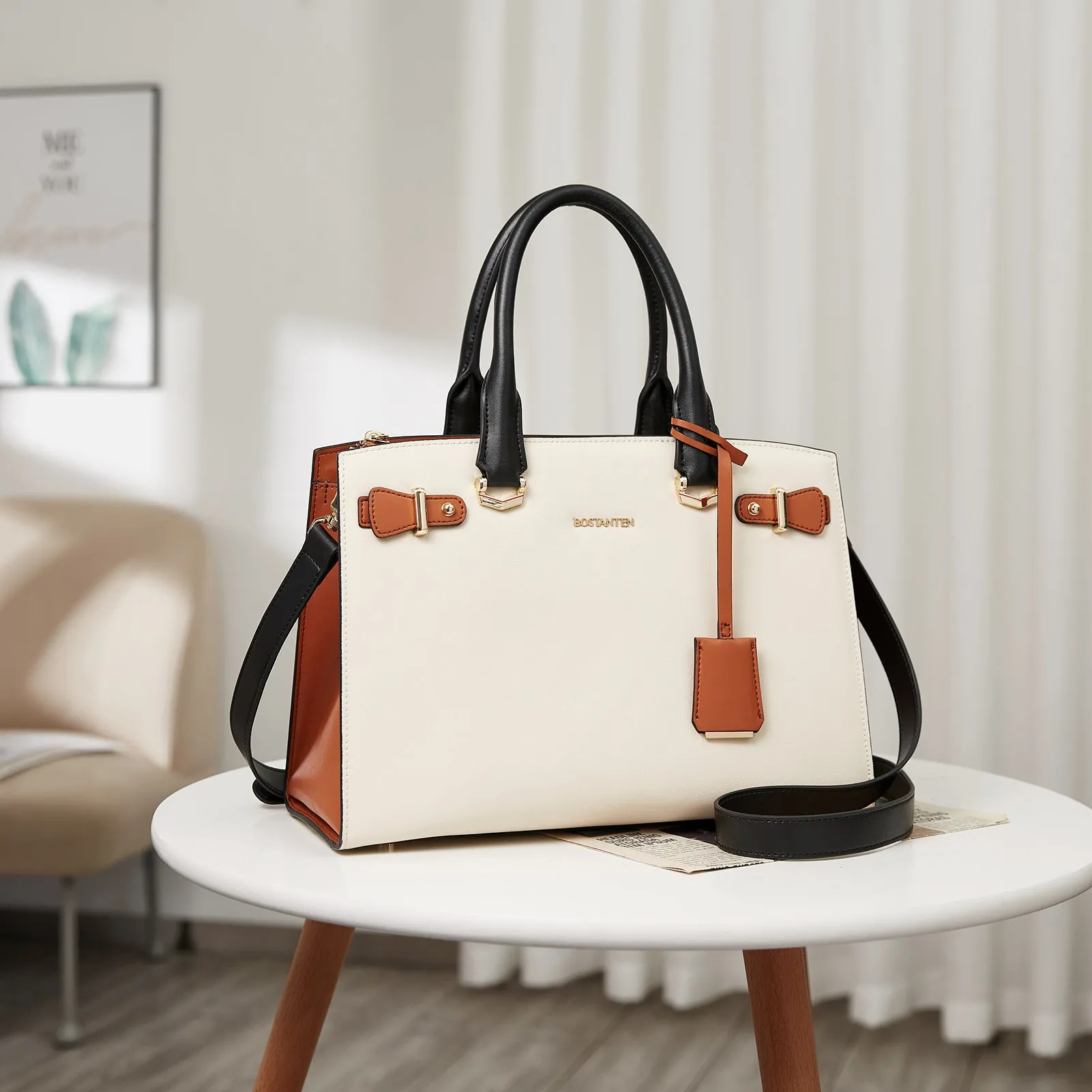 Nevin Elegant Medium Leather Crossbody Bag