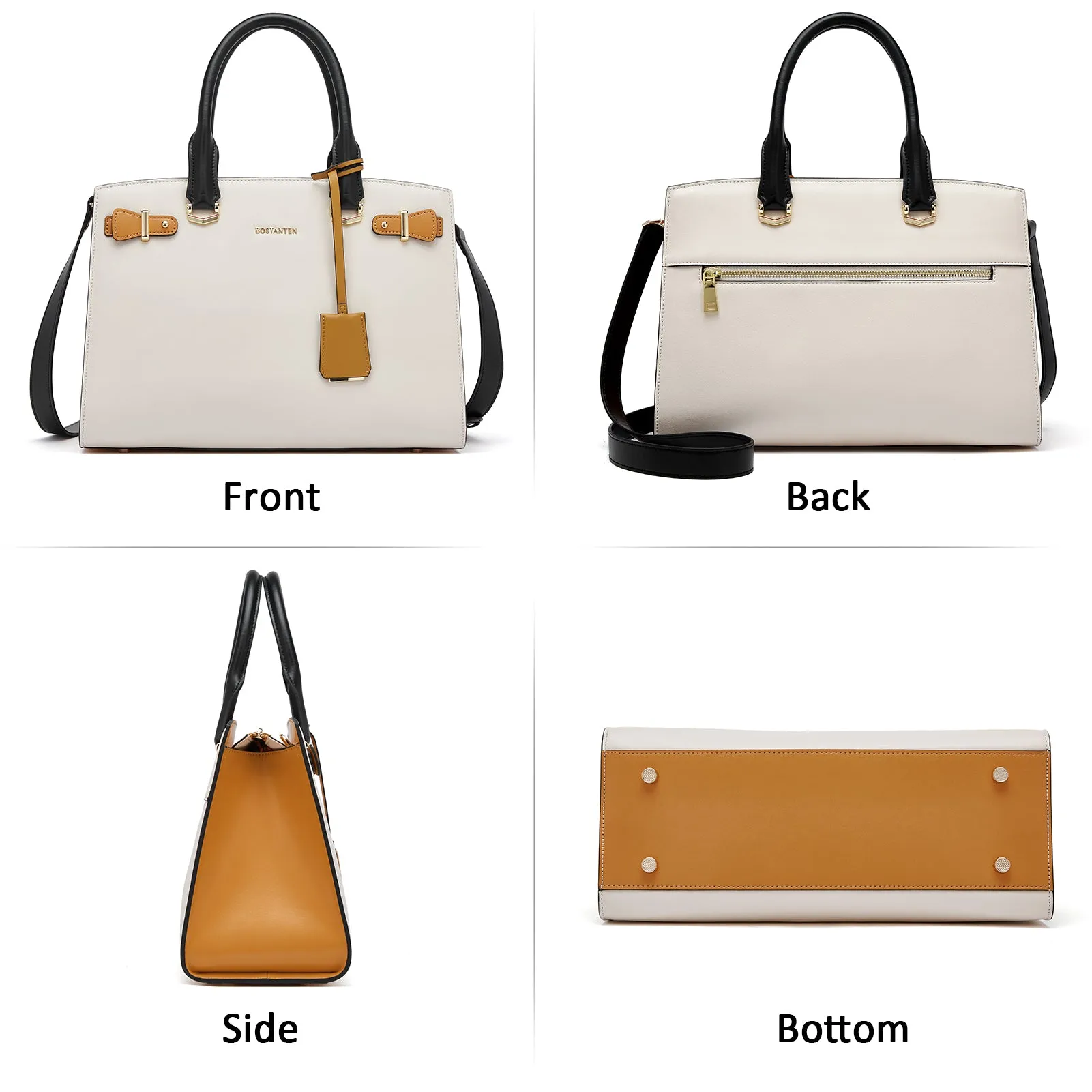Nevin Elegant Medium Leather Crossbody Bag