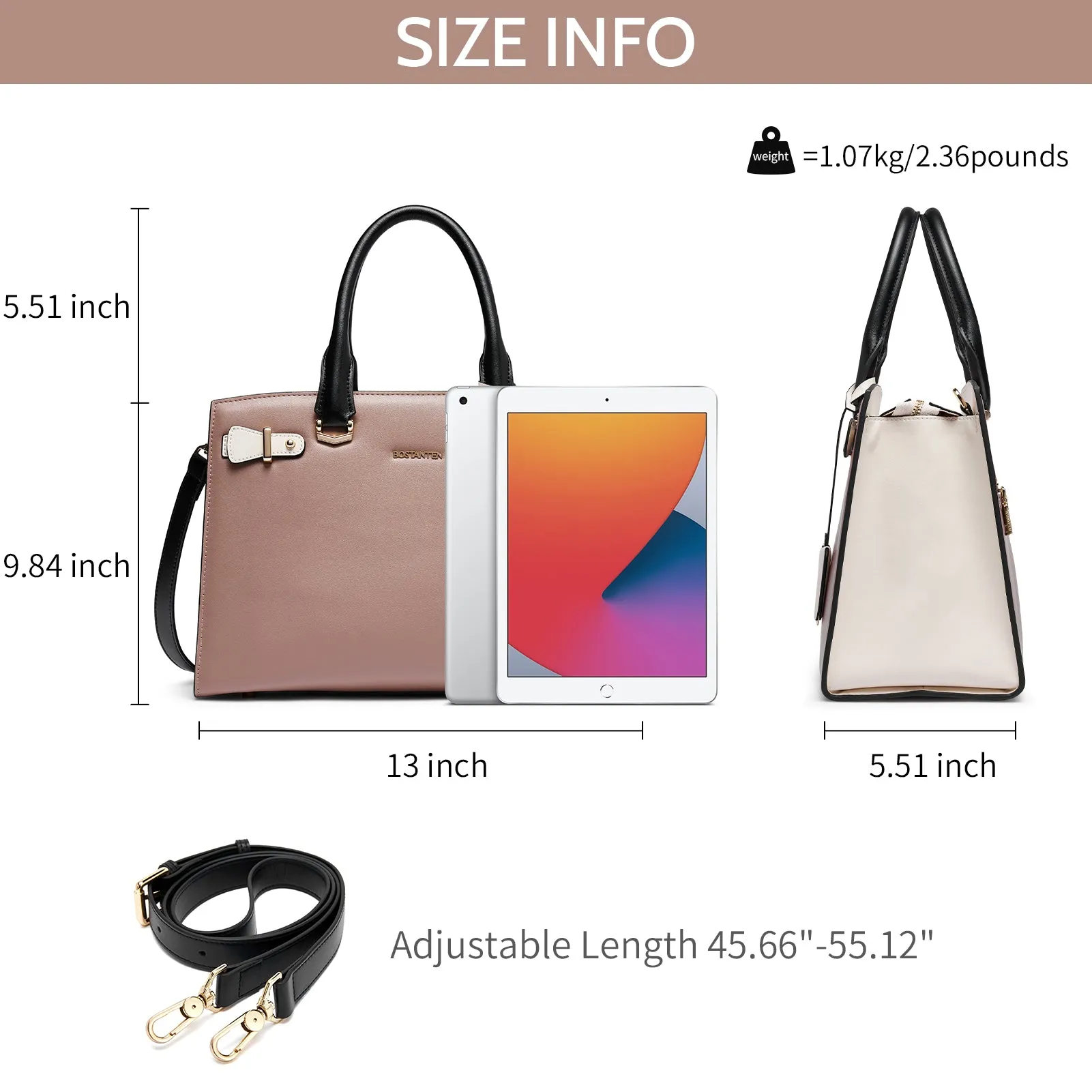 Nevin Elegant Medium Leather Crossbody Bag