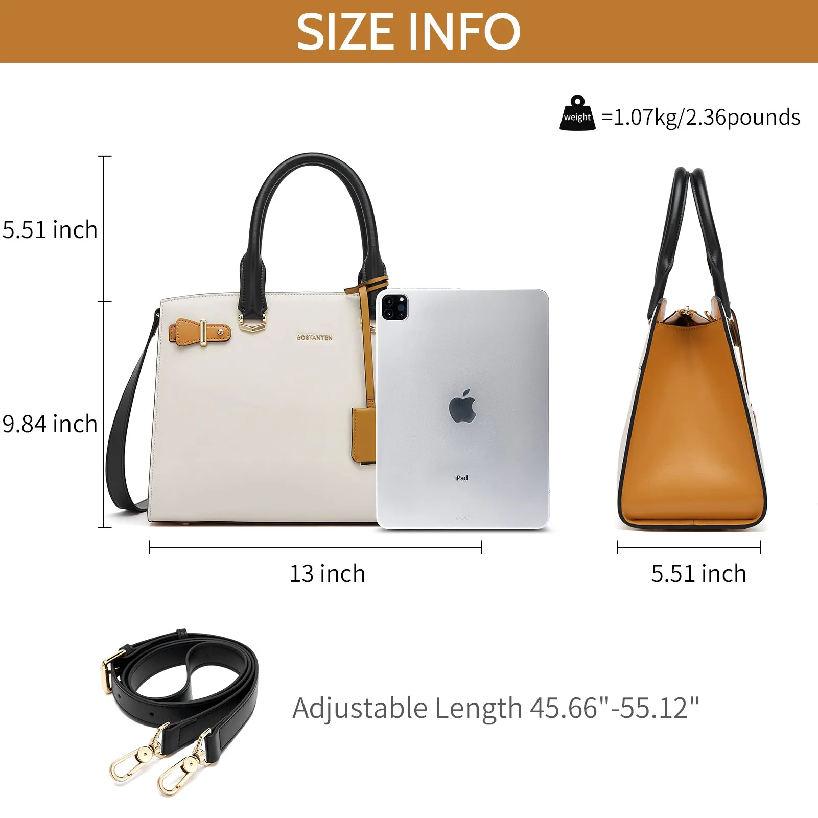 Nevin Elegant Medium Leather Crossbody Bag
