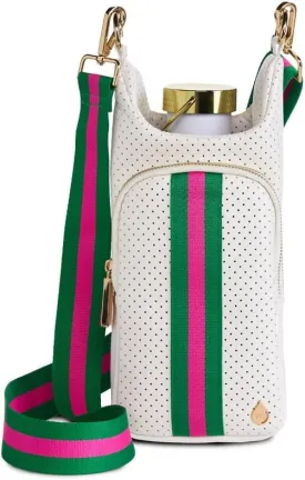 Original HydroBag Collection | Large Water Bottle Holder with Strap & Zipper Slot for Handle | Crossbody Tumbler Carrier Bag with Pockets
