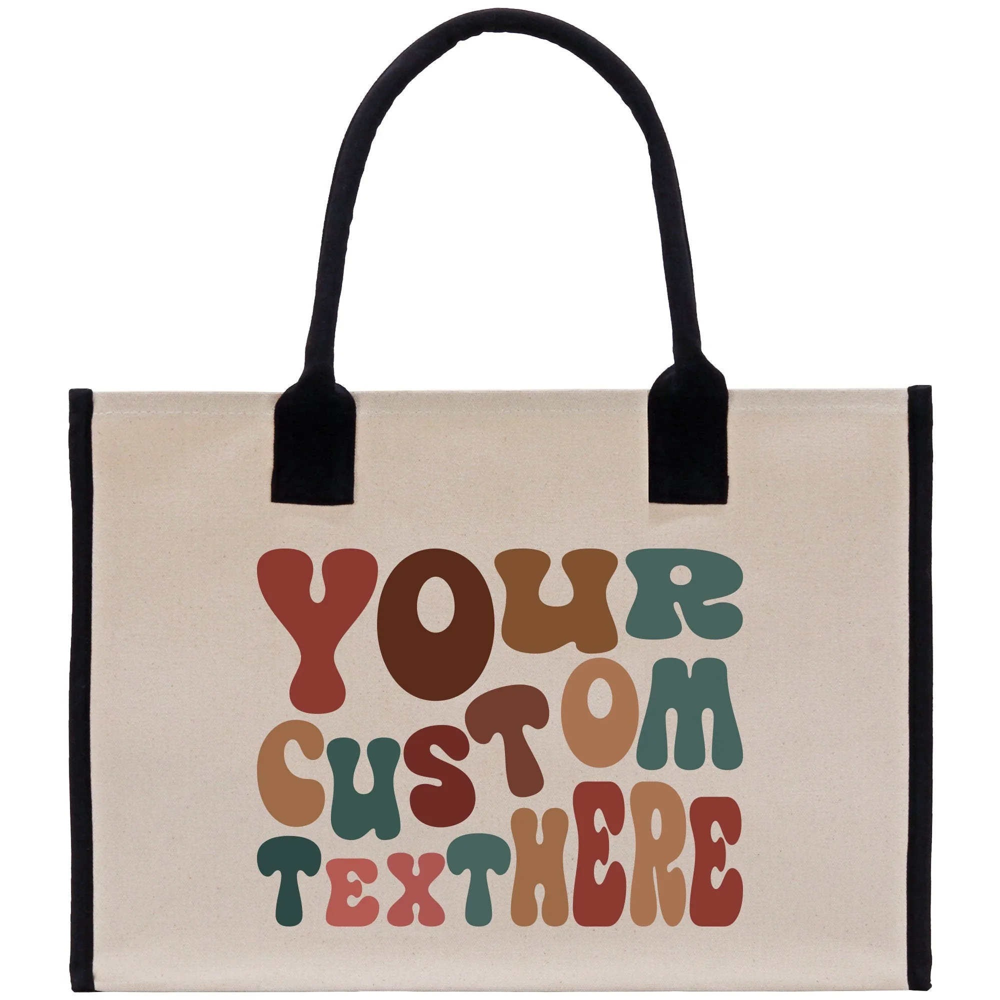 Personalized Cotton Canvas Tote Bag Thank You Bag Custom Tote Bag Gift for Her Bridesmaid Tote Wedding Party Tote Birthday Gift Tote Bag