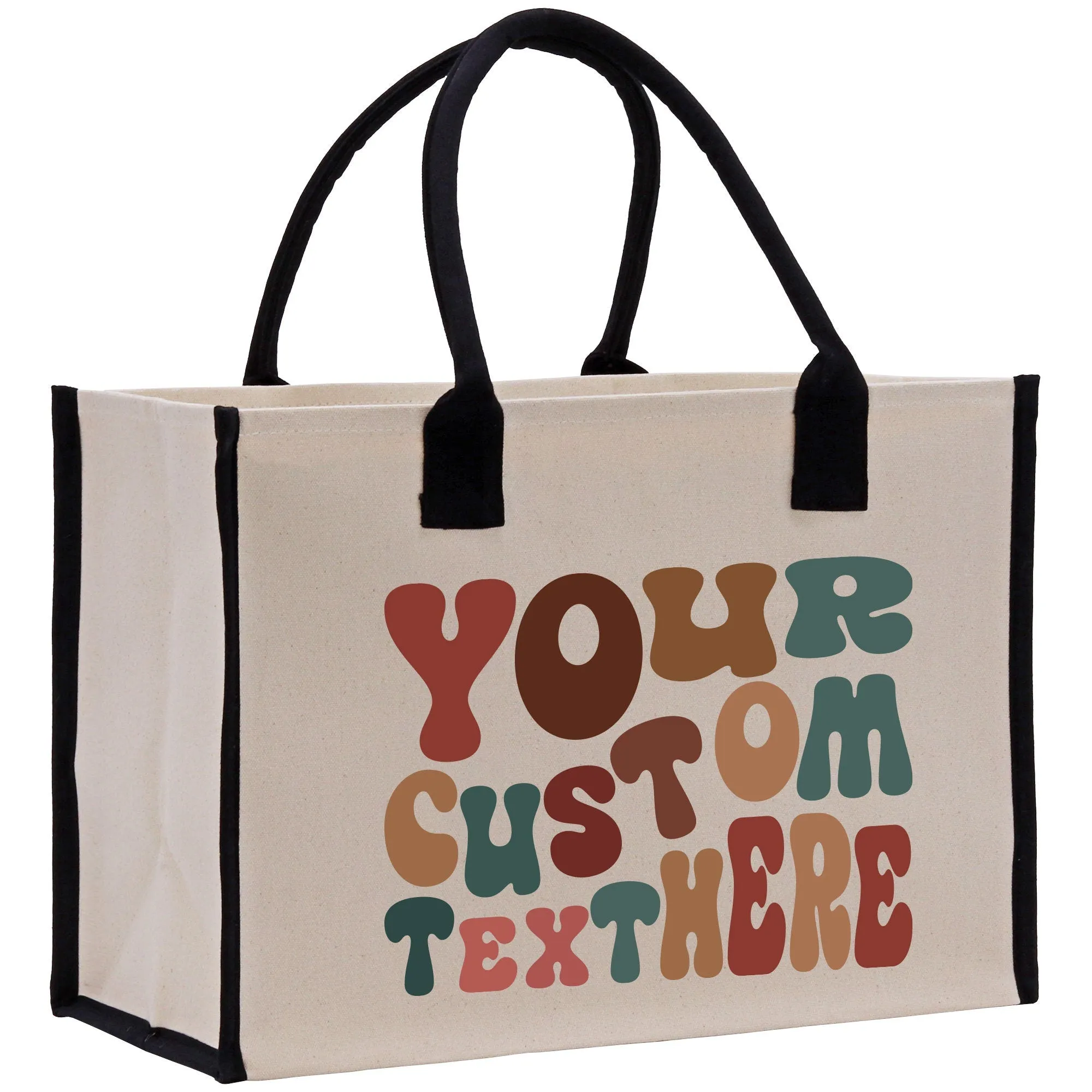 Personalized Cotton Canvas Tote Bag Thank You Bag Custom Tote Bag Gift for Her Bridesmaid Tote Wedding Party Tote Birthday Gift Tote Bag