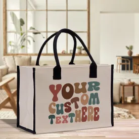 Personalized Cotton Canvas Tote Bag Thank You Bag Custom Tote Bag Gift for Her Bridesmaid Tote Wedding Party Tote Birthday Gift Tote Bag
