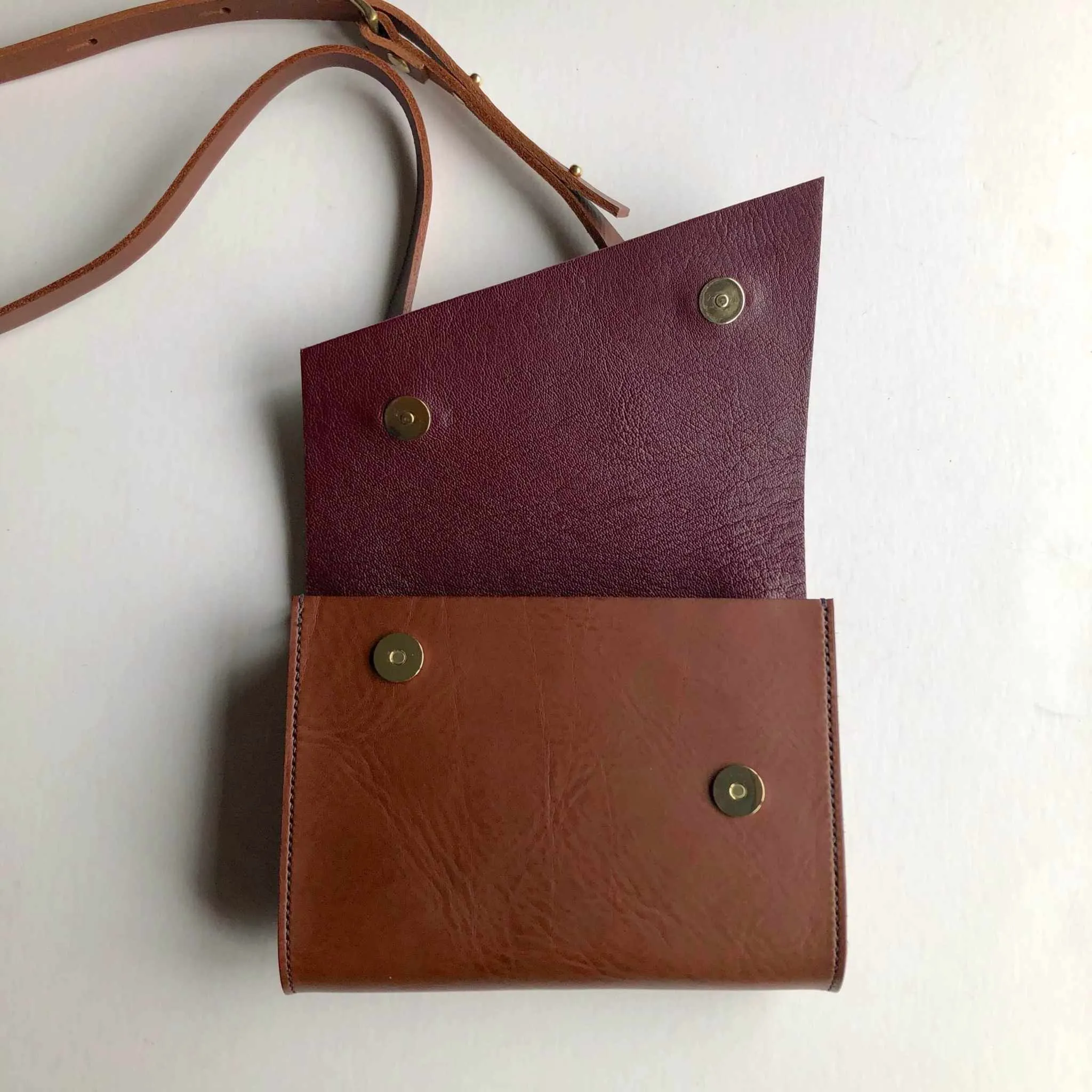 Pioneer Mini Tan Leather Crossbody Bag