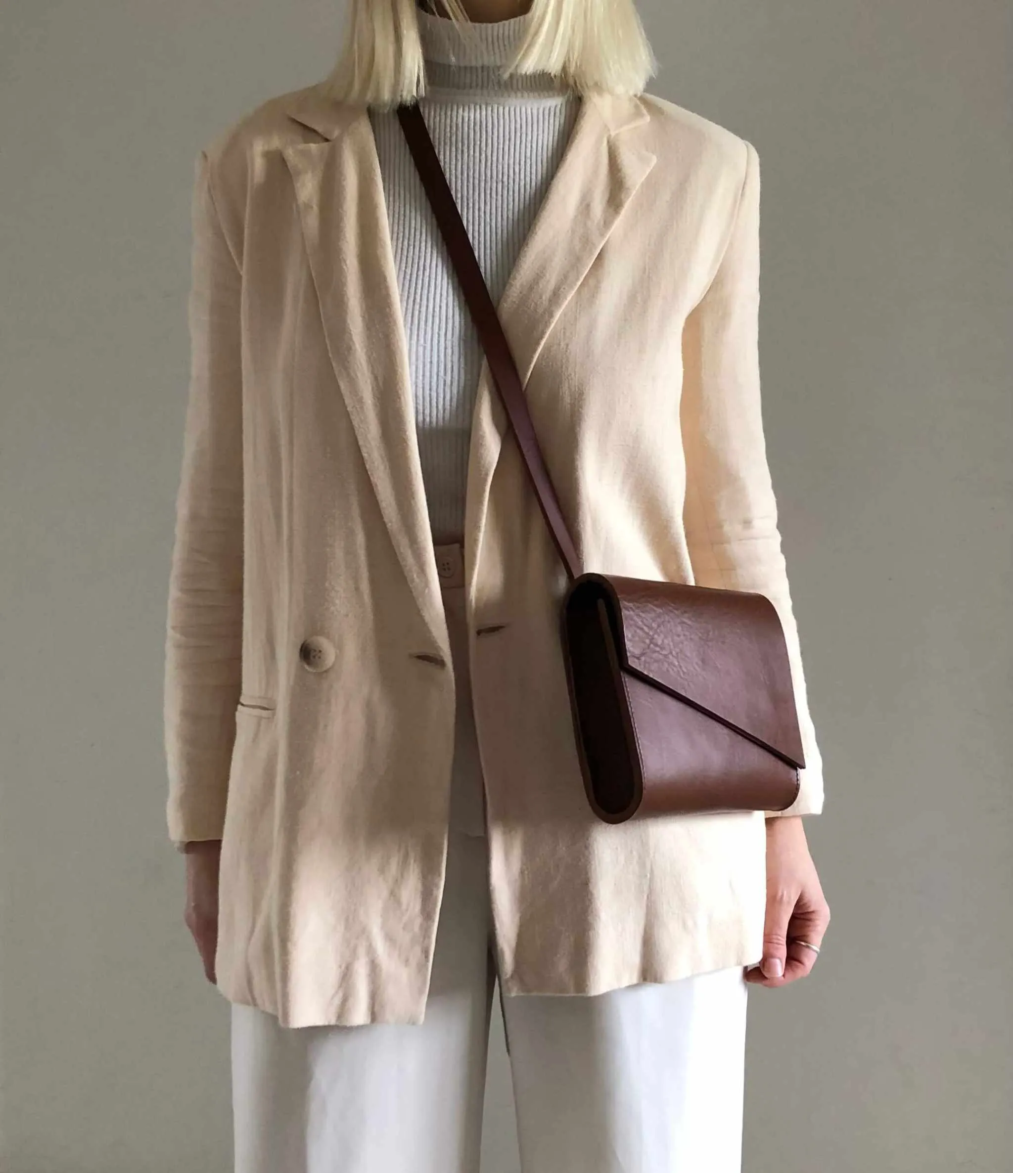 Pioneer Mini Tan Leather Crossbody Bag