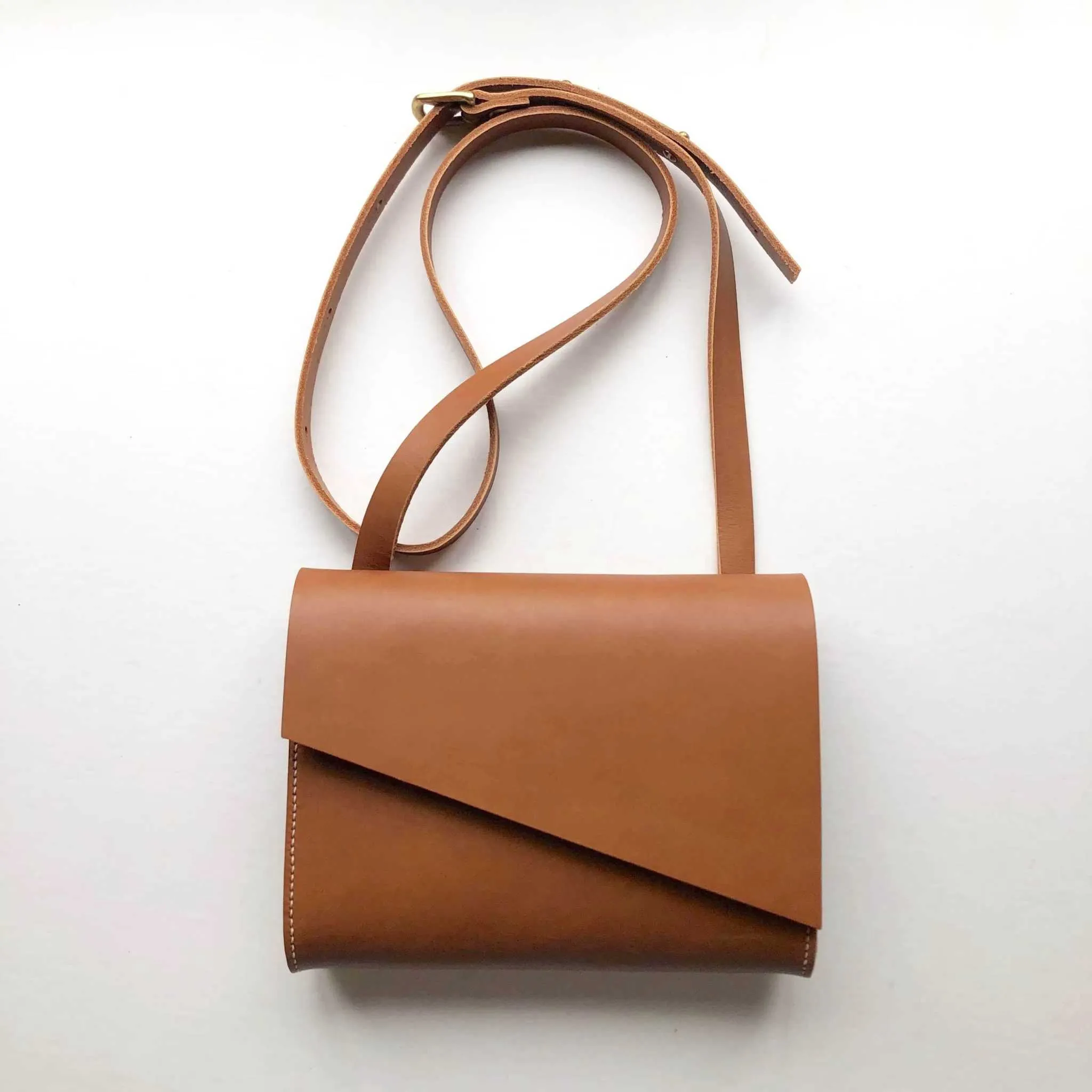 Pioneer Mini Tan Leather Crossbody Bag