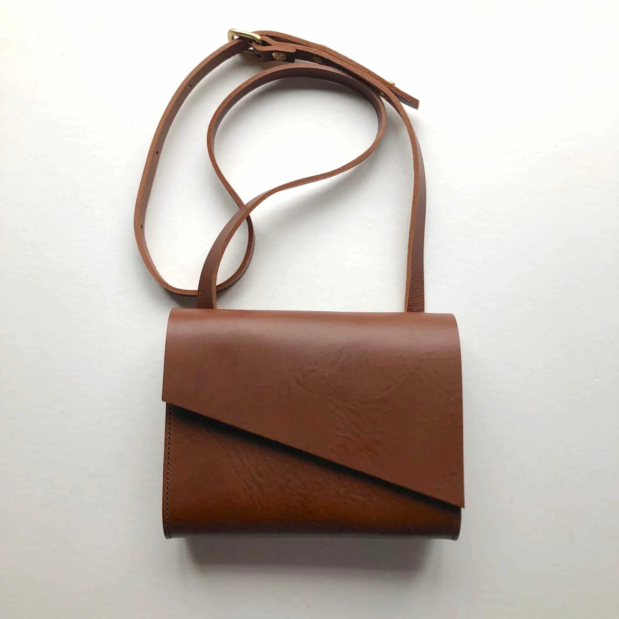 Pioneer Mini Tan Leather Crossbody Bag