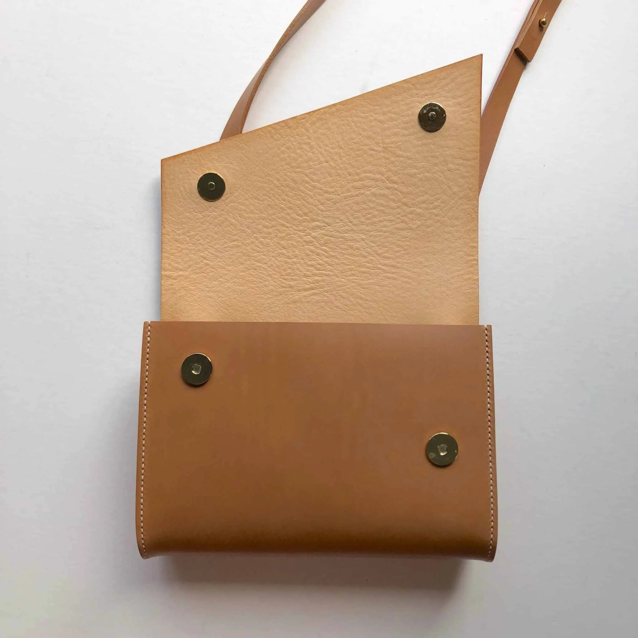 Pioneer Mini Tan Leather Crossbody Bag