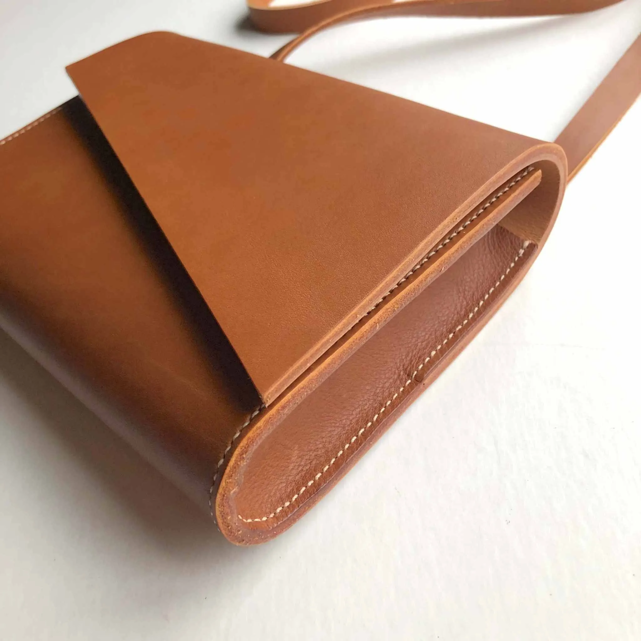 Pioneer Mini Tan Leather Crossbody Bag