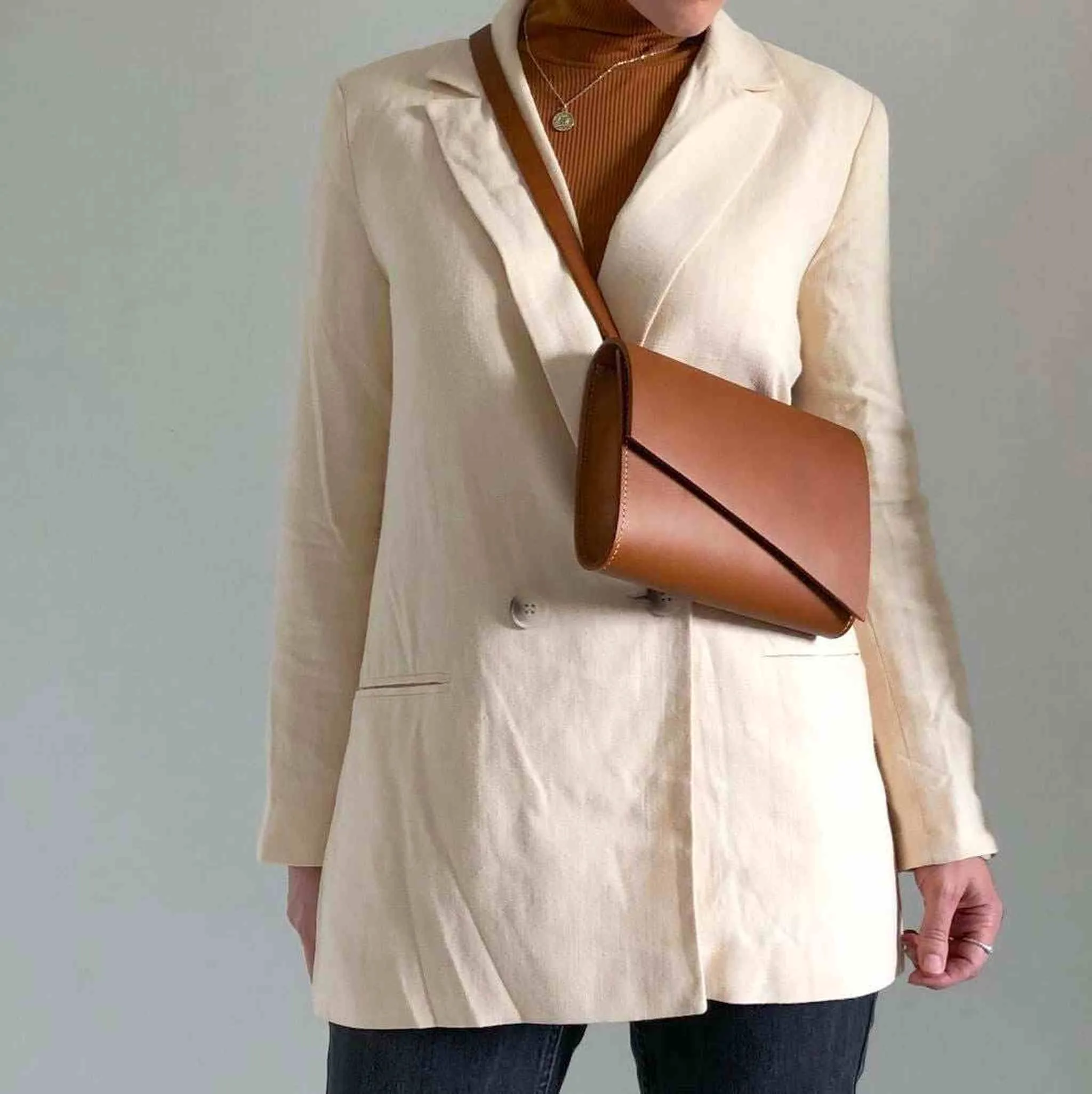 Pioneer Mini Tan Leather Crossbody Bag