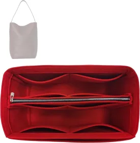 Premium Purse Organizer compatible with N/S Park Tote Bag Insert - Handmade Bag Organizer Perfect Fit for Small Vertical Tote Gold Zipper (Bubblegum, For Medium N/S Park Tote)