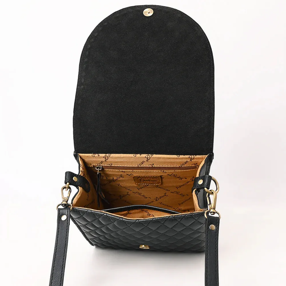 Saddlebag Chic Hand Tooled Leather Crossbody Purse