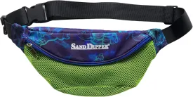 Sand Dipper Seashell Bag Fanny Pack for Women & Men - One Size Fits Most Shell Collecting Hip Bag With a Front Mesh Pocket & Hidden Zippered Pocket - Beachcombing Waist & Cross Body Bum Bag  Neon