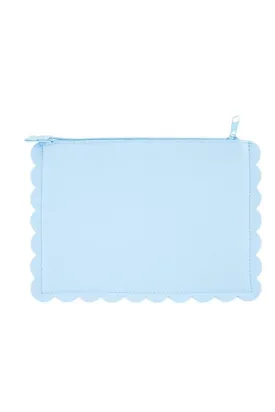 Scallop Zipper Vinyl Pouch