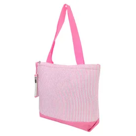 Seersucker Pink NGIL Canvas Tote Bag