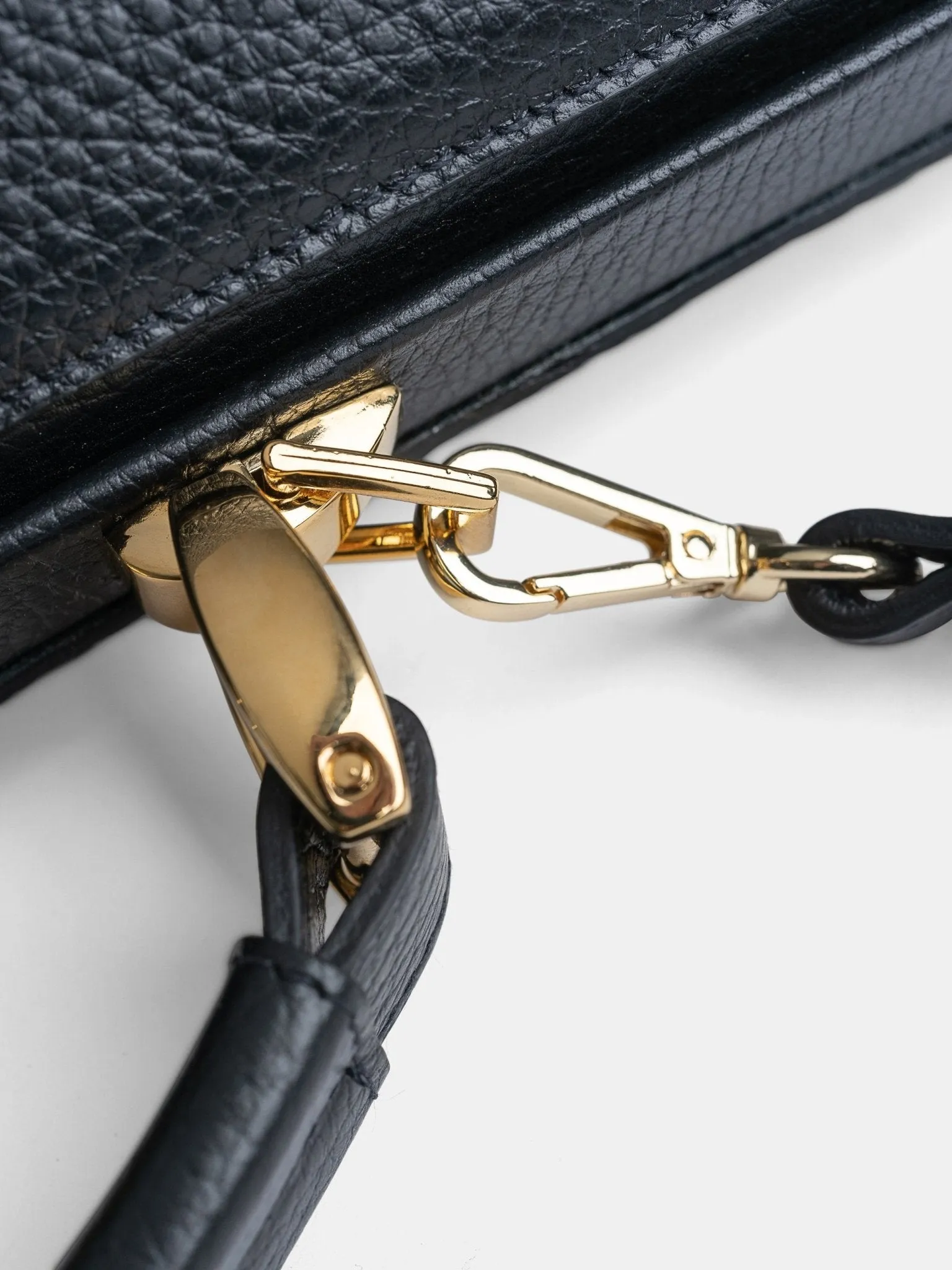 The Doctor's Bag -  Midnight Black Calf Grain