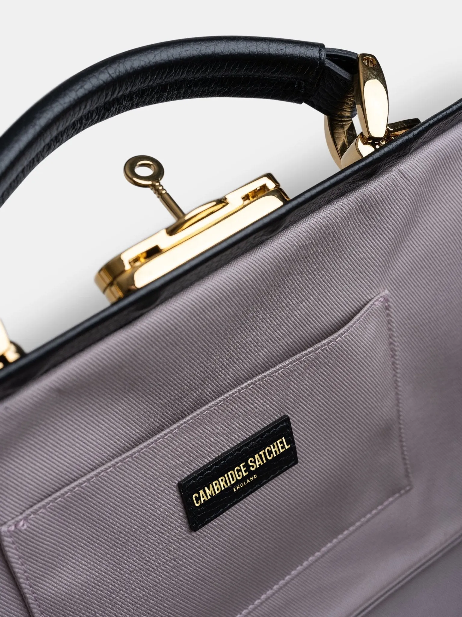 The Doctor's Bag -  Midnight Black Calf Grain