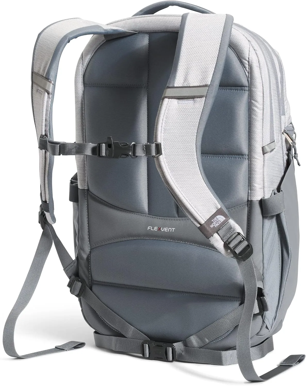 THE NORTH FACE Women's Surge Commuter Laptop Backpack, TNF White Metallic Mlange/Mid Grey, One Size