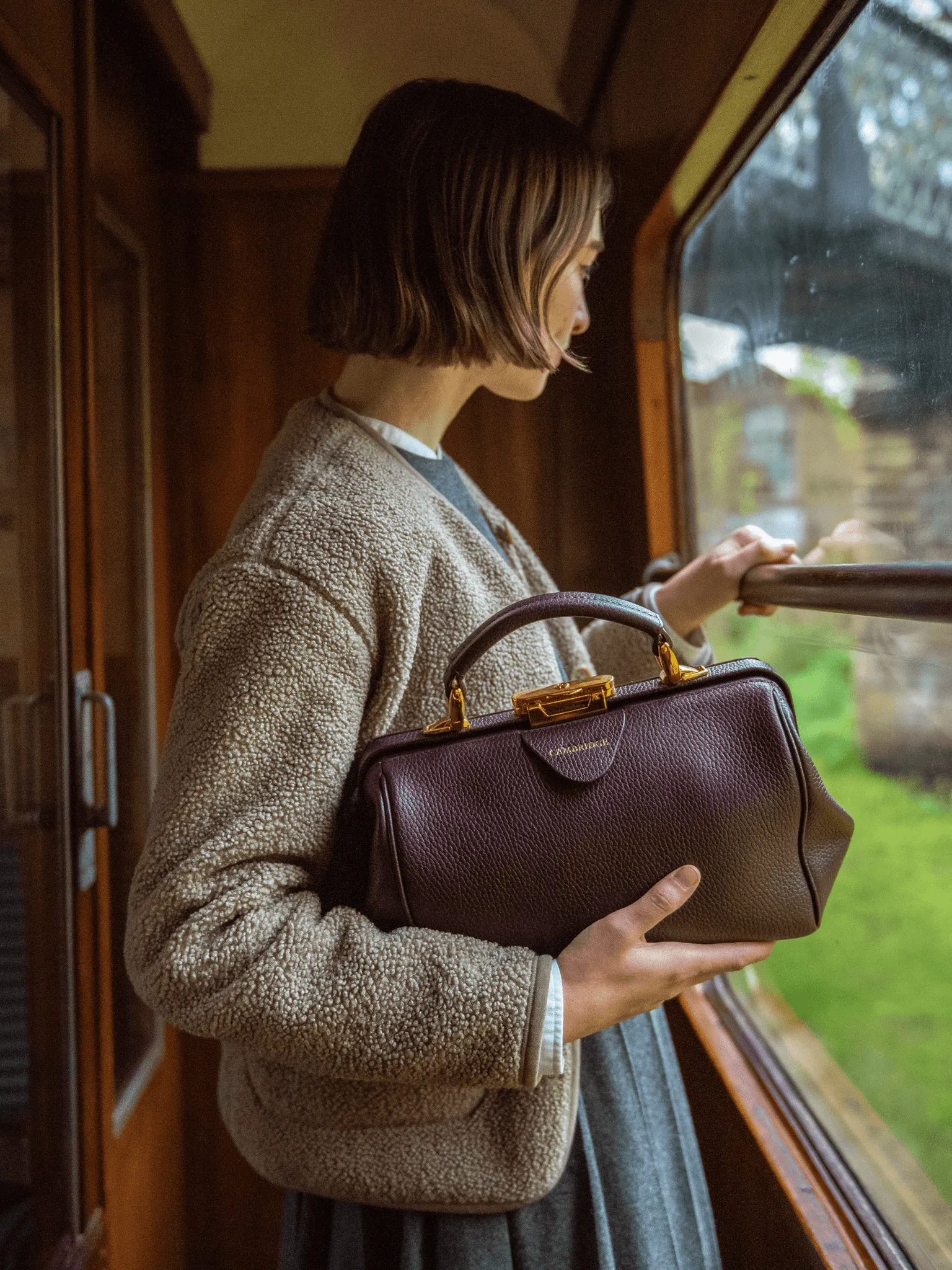 The Sophie -  Bordeaux Calf Grain