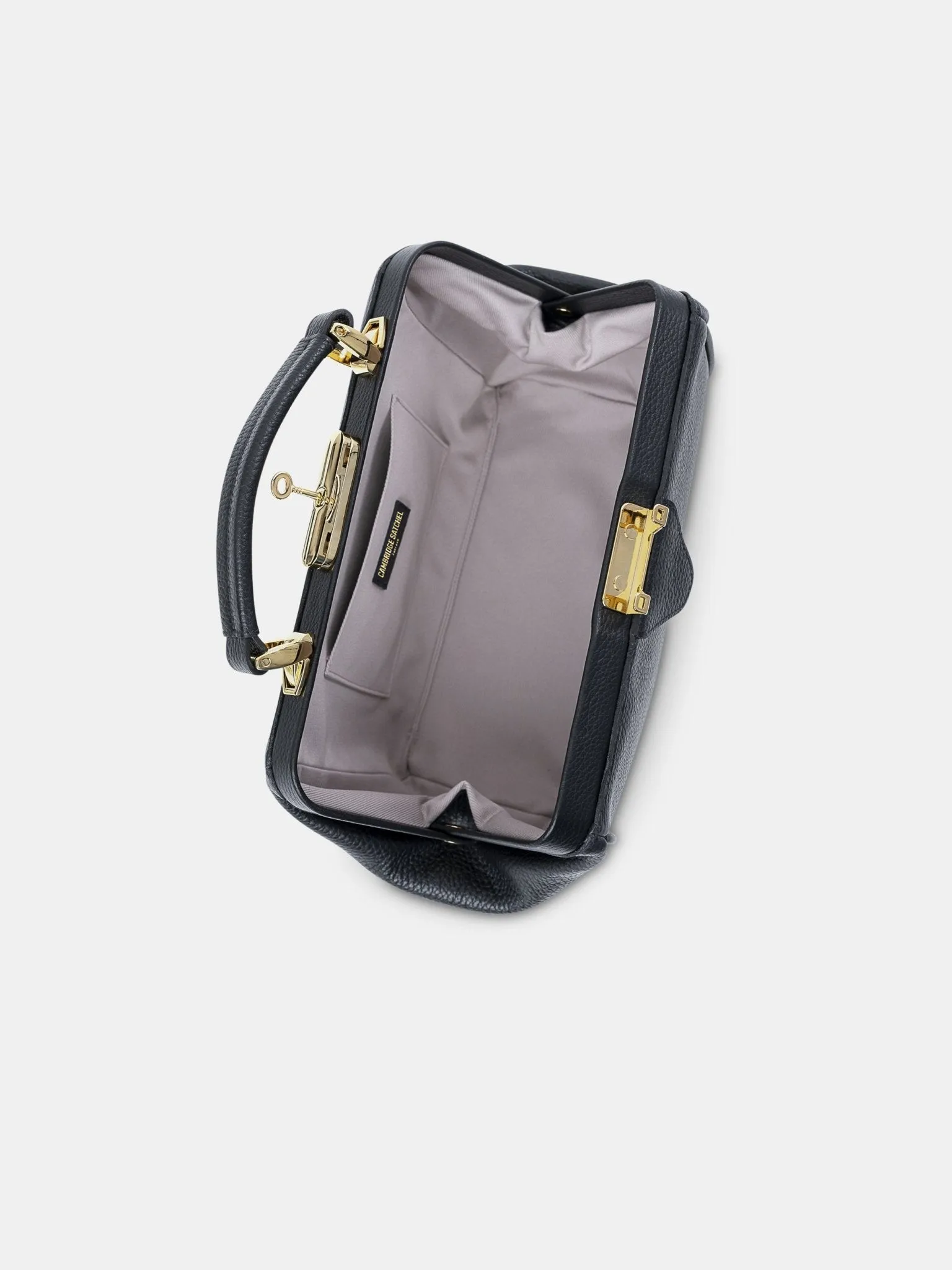 The Sophie -  Midnight Black Calf Grain