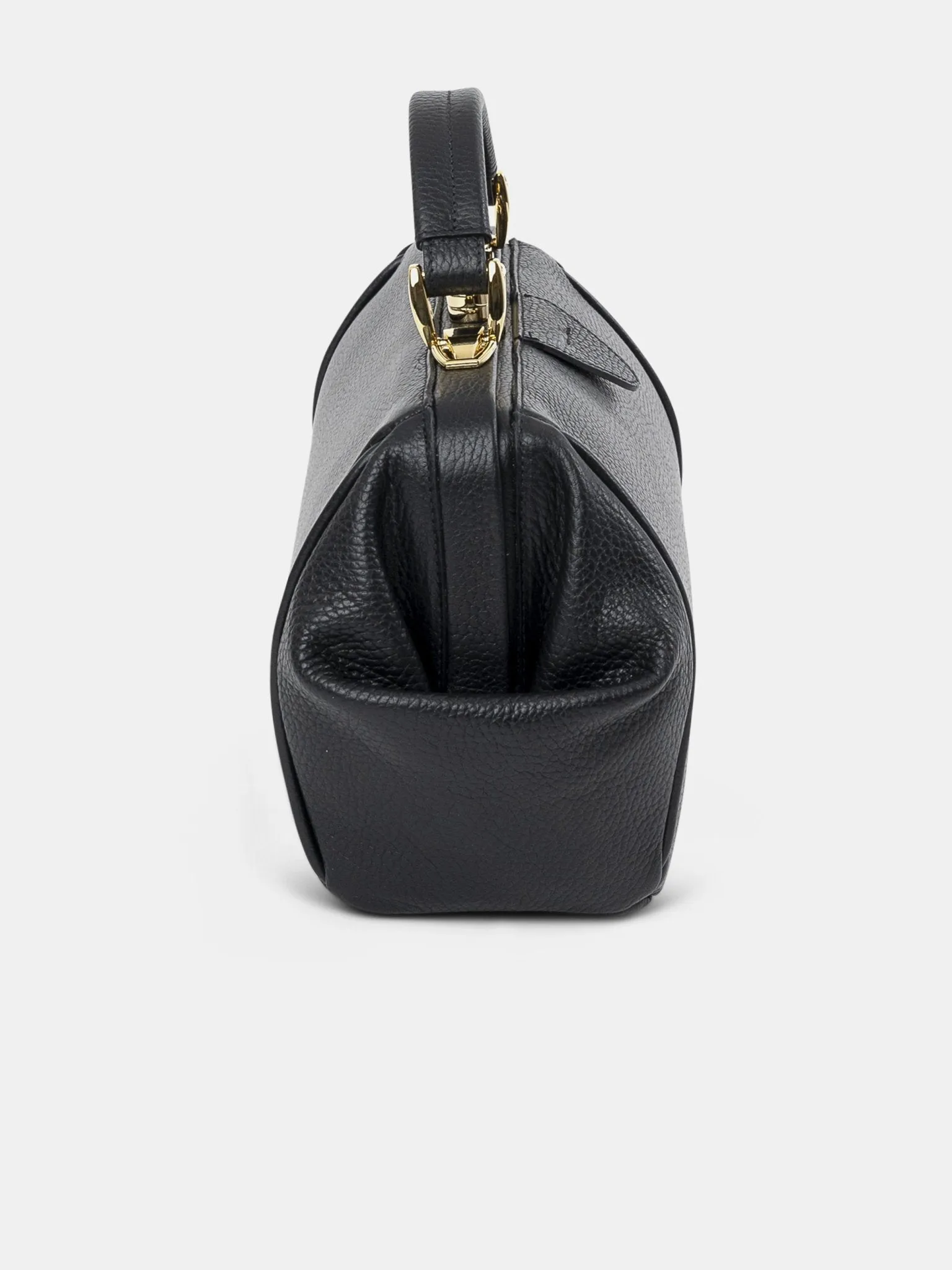 The Sophie -  Midnight Black Calf Grain