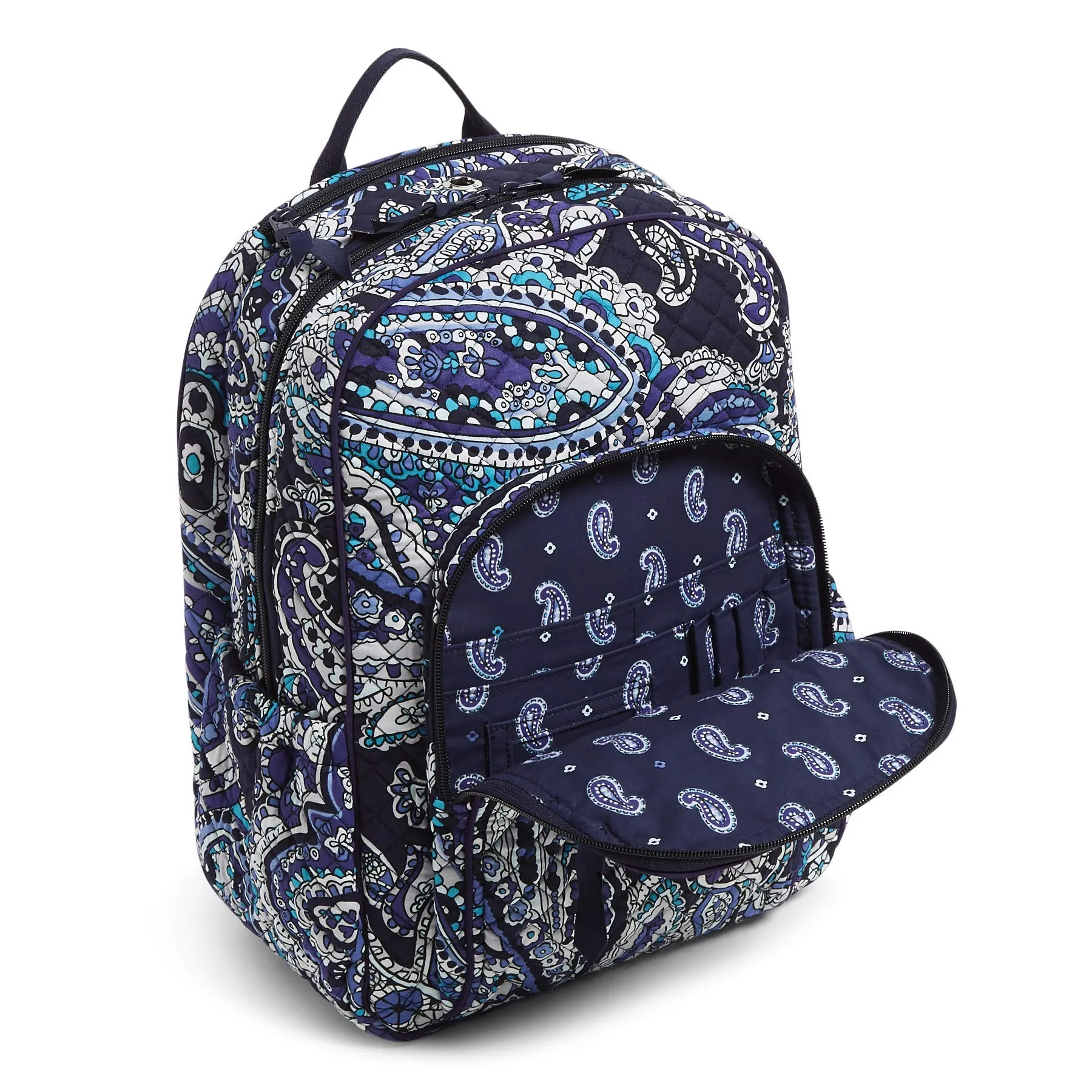 Vera Bradley Signature Cotton Campus, Deep Night Paisley