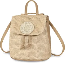 Women Beach Bag Summer Straw Woven Shoulder Bag Crossbody Bucket Handbags Handmade Hobo Purse Bamboo Handle