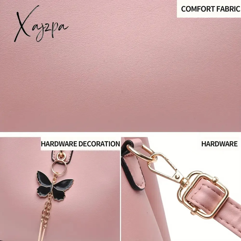 Womens Butterfly Bucket Crossbody Bag - Fashionable & Lightweight, Compact Shoulder Bag for Everyday Style