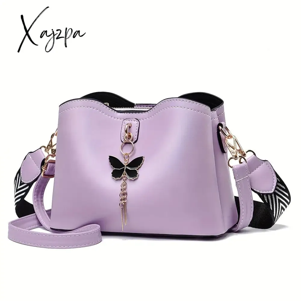 Womens Butterfly Bucket Crossbody Bag - Fashionable & Lightweight, Compact Shoulder Bag for Everyday Style