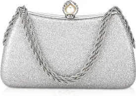YYW Women Evening Bag Glitter Shiny Clutch Purses Handbags for Formal Wedding Party