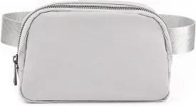 ZOPPEN Fanny Packs for Women Mini /Small Waist Bag Water Proof ,Crossbody with Adjustable Strap, Everywhere Belt Bag Dupes for Travel Running Hike Work Out, Grey