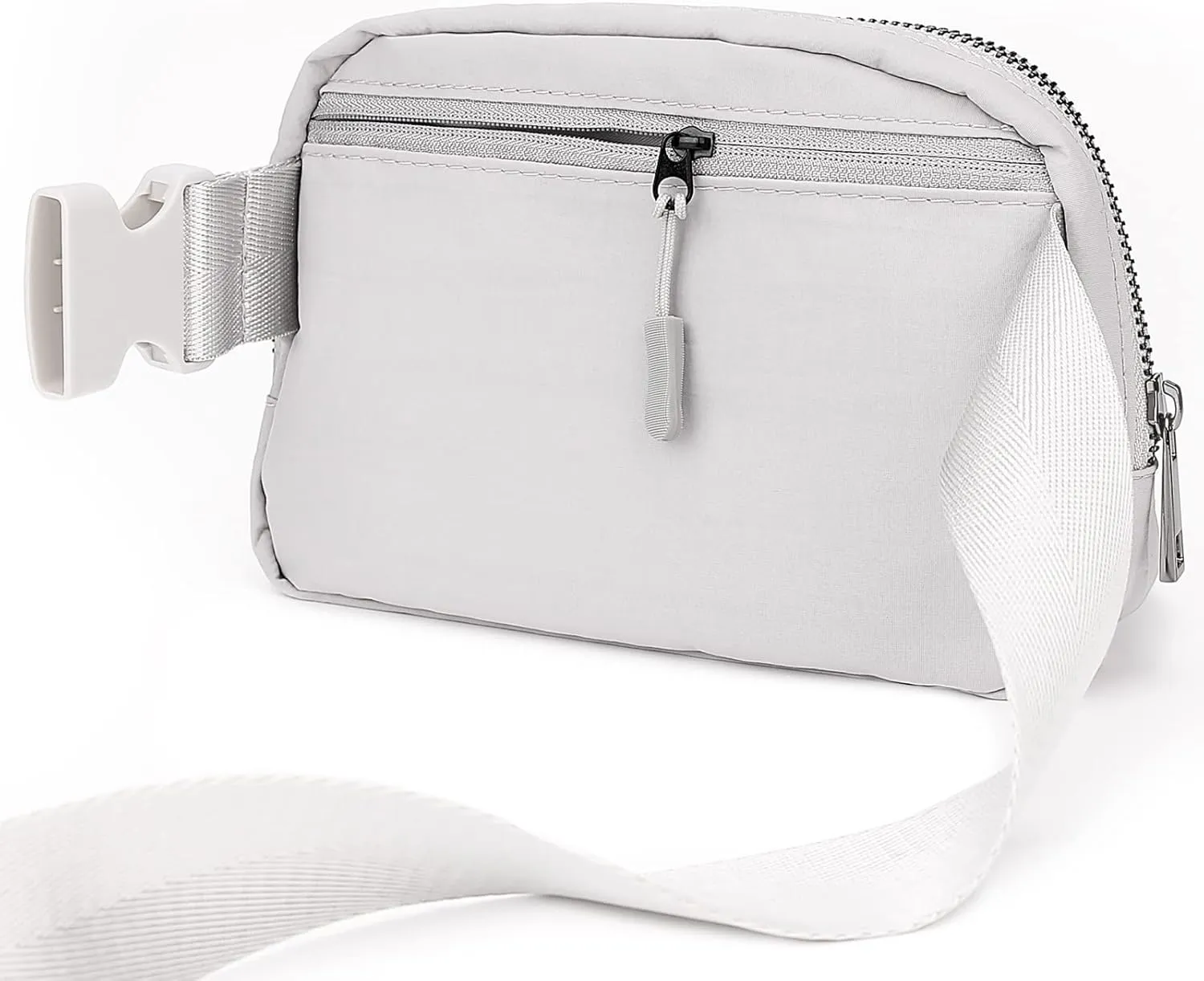 ZOPPEN Fanny Packs for Women Mini /Small Waist Bag Water Proof ,Crossbody with Adjustable Strap, Everywhere Belt Bag Dupes for Travel Running Hike Work Out, Grey